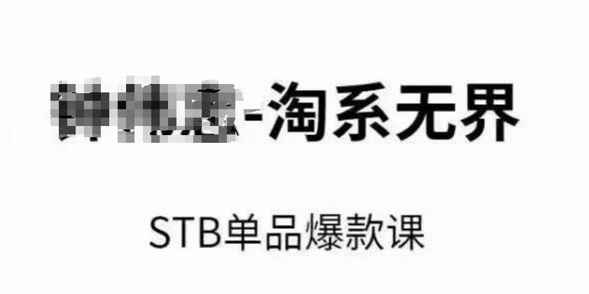 淘系无界STB单品爆款课(2024)，付费带动免费的核心逻辑，万相台无界关键词推广/精准人群的核心-腾渊网创