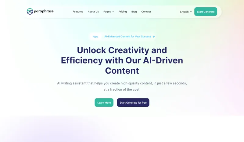 Bootstrap响应式AI写作助手官网源码-腾渊网创