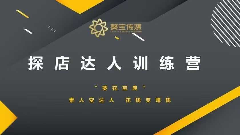 探店达人训练营，素人变达人，花钱变赚钱-腾渊网创