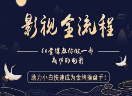 【影视全流程】教你做一部成功的电影，助力小白快速成为金牌操盘手-腾渊网创