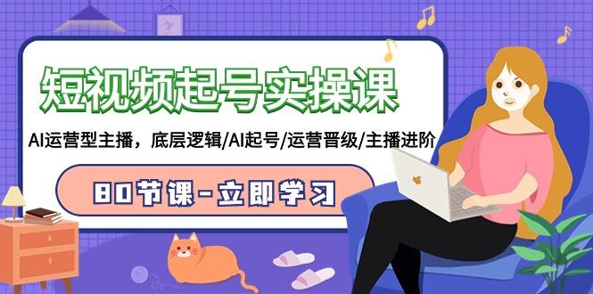 (9470期)短视频起号实操课，AI运营型主播，底层逻辑/AI起号/运营晋级/主播进阶/80节-腾渊网创