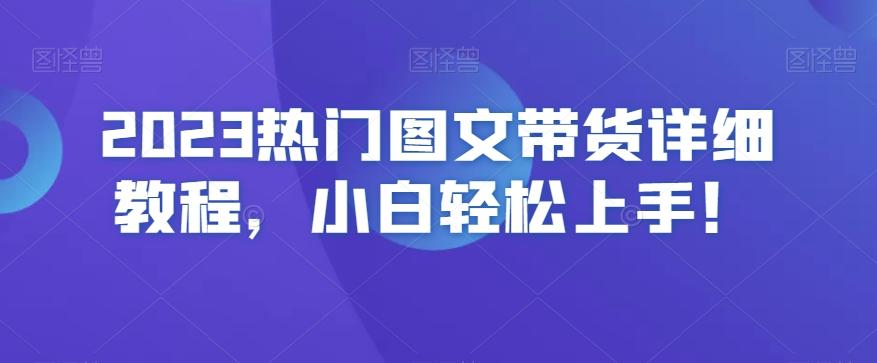 2023热门图文带货详细教程，小白轻松上手！-腾渊网创