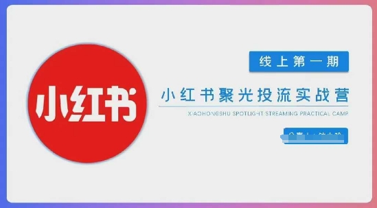 小红书聚光陪跑第一期，教你从0到1玩转小红书聚光投流，搭建小红书付费投流团队，更快的见到效果-腾渊论坛