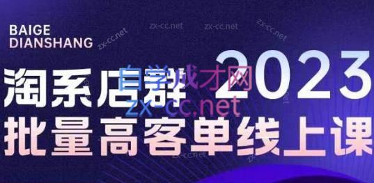 白戈电商·23年淘系批量高客单+24年全域电商矩阵-腾渊网创