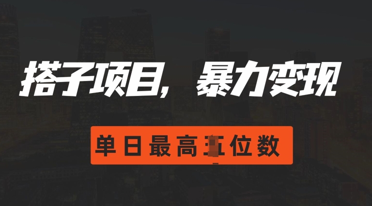 2024搭子玩法，0门槛，暴力变现，单日最高破四位数【揭秘】-腾渊网创