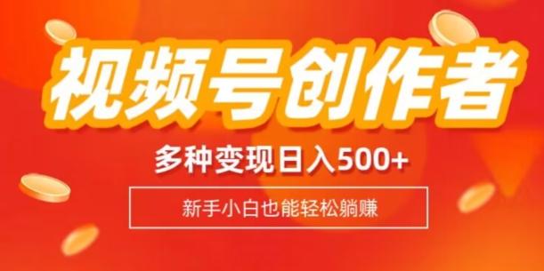 视频号创作者计划，多种变现方式，日入500+【内附1080g视频素材】-腾渊网创