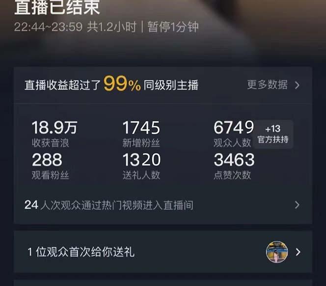 抖音美女直播，单场收益7000+,新手小白也可操作-腾渊论坛