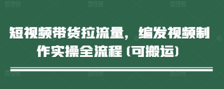 短视频带货拉流量，编发视频制作实操全流程(可搬运)-腾渊论坛