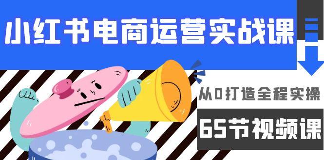 (9724期)小红书电商运营实战课，从0打造全程实操(65节视频课)-腾渊网创