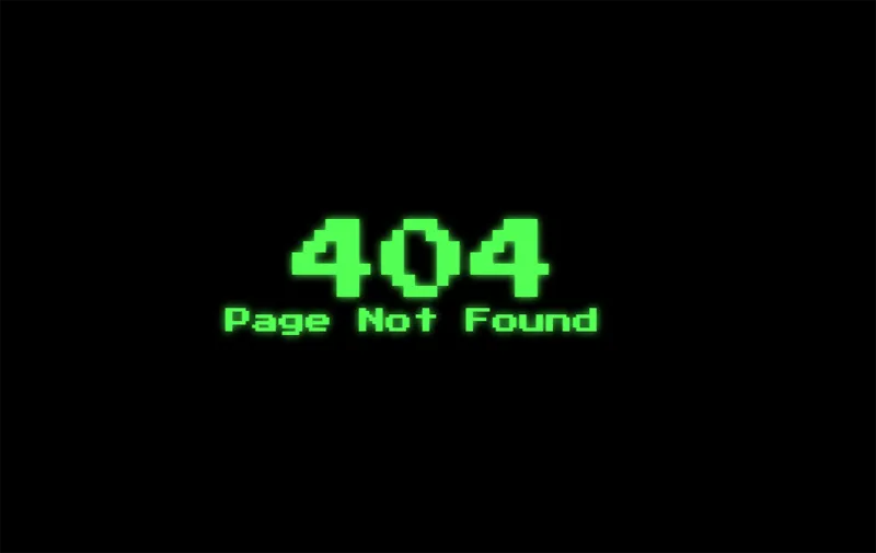 HTML黑色大气绿色发光字404错误页模板-腾渊论坛