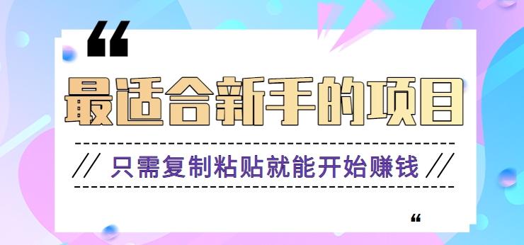 2024最适合新手操作的项目，新手小白只需复制粘贴就能开始赚钱【视频教程+软件】-腾渊网创
