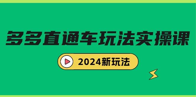 (9412期)多多直通车玩法实战课，2024新玩法(7节课)-腾渊网创