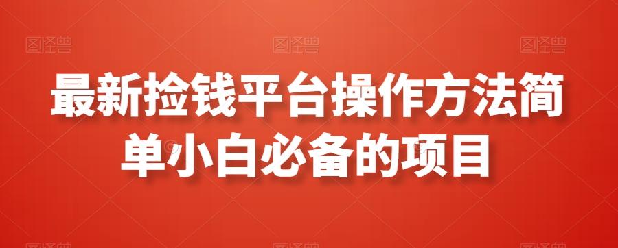 最新捡钱平台操作方法简单小白必备的项目-腾渊论坛