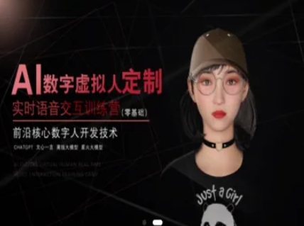 AI数字虚拟人定制，实时语音交互训练营(零基础)，前沿核心数字人开发技术-腾渊论坛