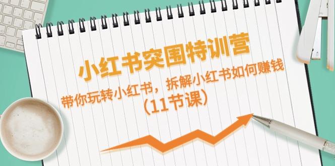 小红书突围特训营，拆解小红书如何赚钱，带你玩转小红书(11节课)-腾渊网创
