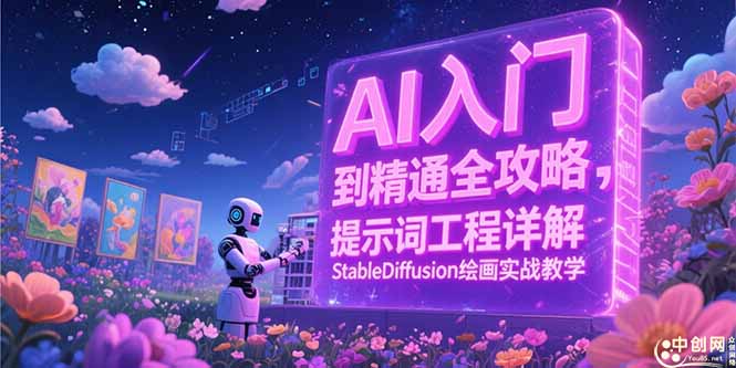 AI入门到精通全攻略，提示词工程详解，StableDiffusion绘画实战教学-腾渊网创