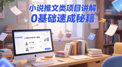 小说推文类项目讲解，0 基础速成秘籍-腾渊网创