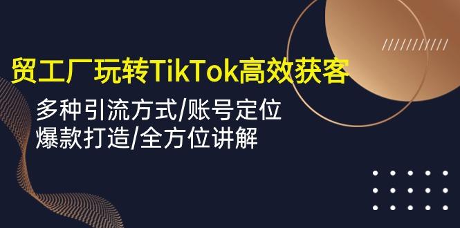 外贸工厂玩转TikTok高效获客，多种引流方式/账号定位/爆款打造/全方位讲解-腾渊论坛