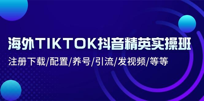 海外TIKTOK抖音精英实操班：注册下载/配置/养号/引流/发视频/等等-腾渊论坛
