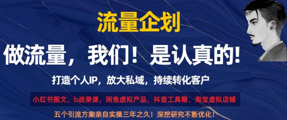 流量企划，打造个人IP，放大私域，持续转化客户【揭秘】-腾渊论坛