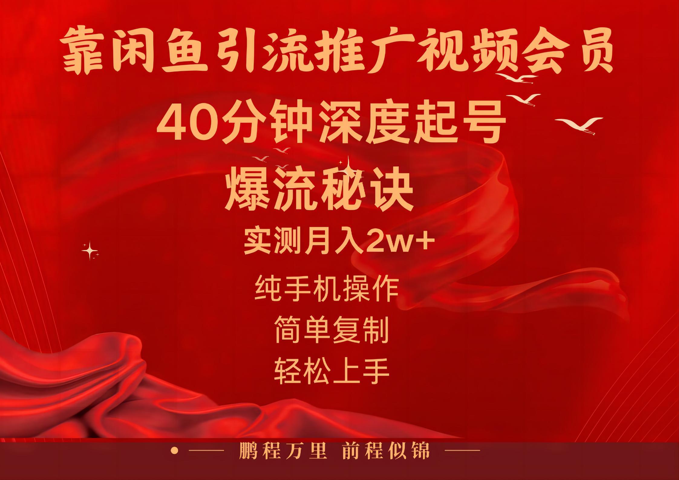 闲鱼暴力引流推广视频会员，能做到日入2W+，操作简单-腾渊网创