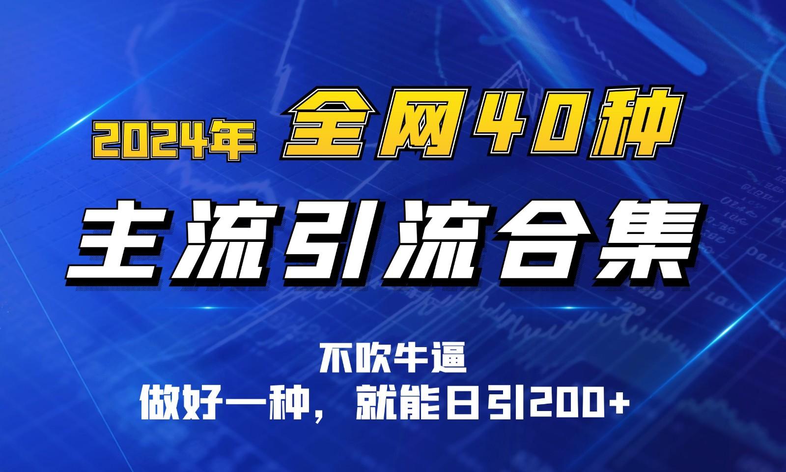 2024年全网40种暴力引流合计，做好一样就能日引100+-腾渊论坛