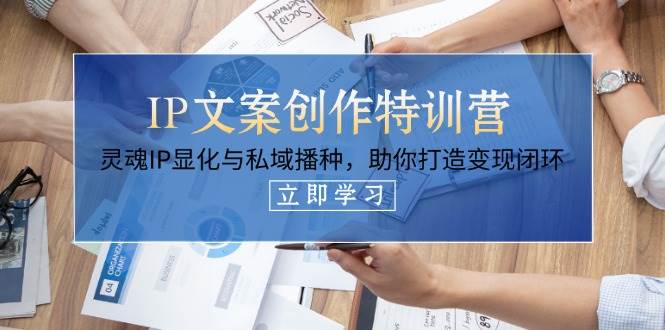 IP文案创作特训营，灵魂IP显化与私域播种，助你打造变现闭环(14节课)-腾渊论坛