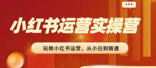 2024小红书运营实操营，​从入门到精通，完成从0~1~100-腾渊网创