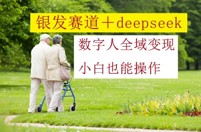 银发赛道+deepseek数字人全域变现，小白也能操作-腾渊网创
