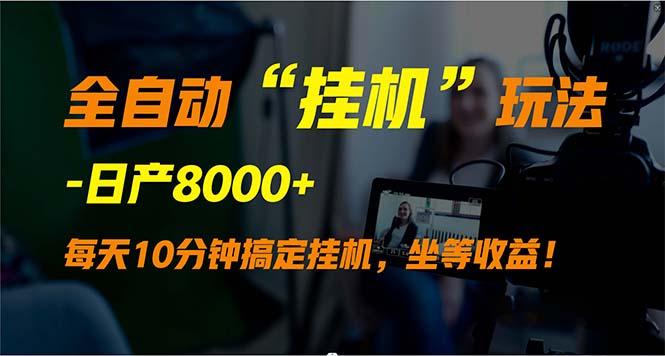 (9596期)全自动“挂机”玩法，实现睡后收入，日产8000+-腾渊网创