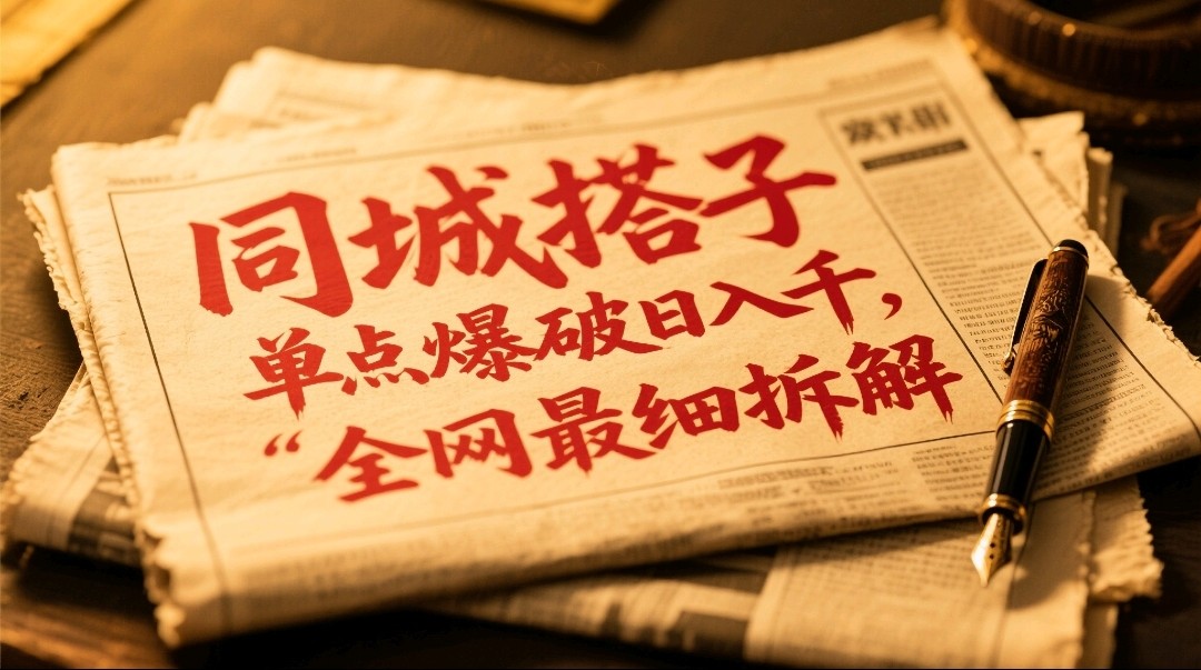 同城搭子群19.9单点爆破日入千，搭子组局月入万，全网最细拆解-腾渊论坛