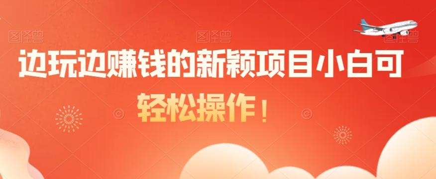 边玩边赚钱的新颖项目小白可轻松操作！-腾渊网创