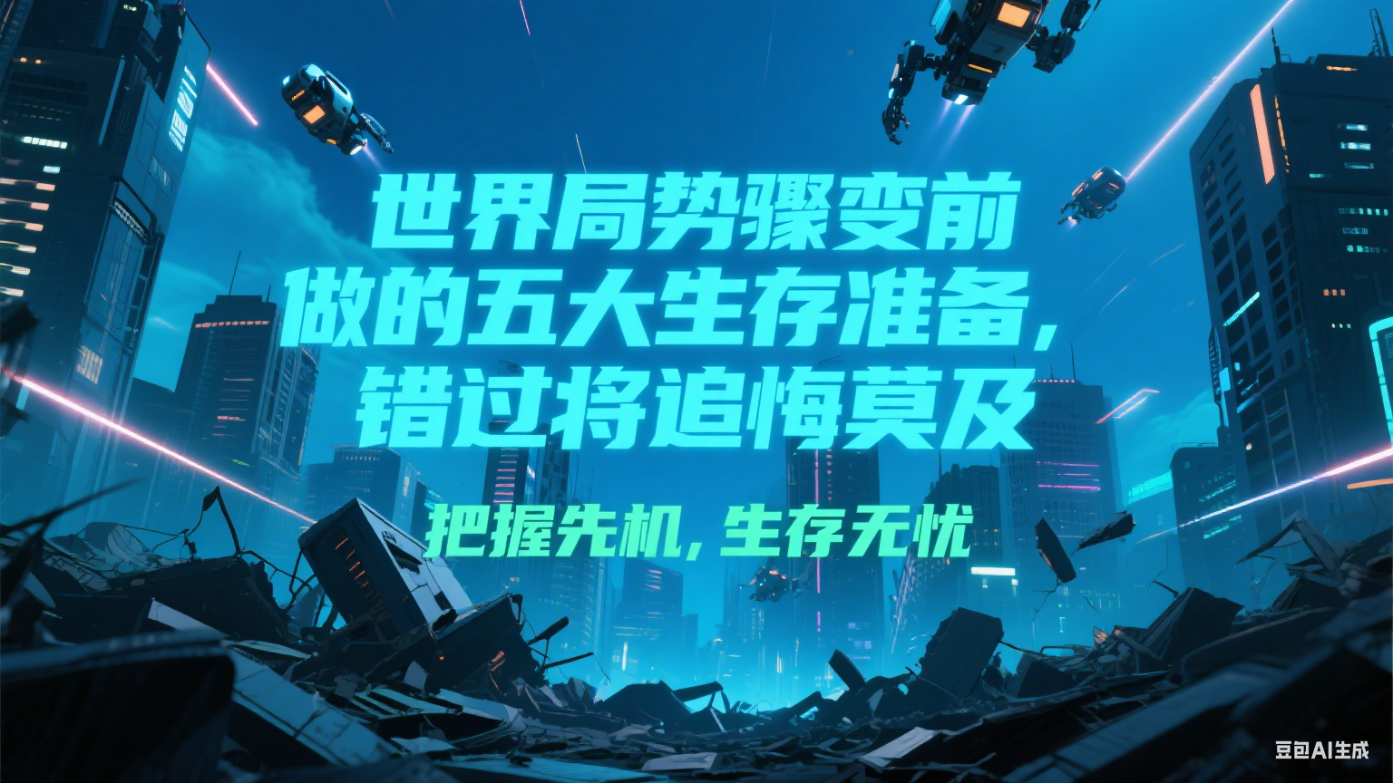 付费文章《世界局势骤变前必做的五大生存准备，错过将追悔莫及》-腾渊网创