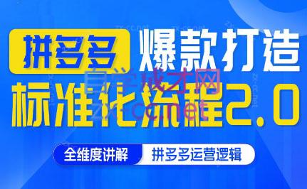 云杉老师·拼多多爆款打造标准化流程2.0-腾渊网创