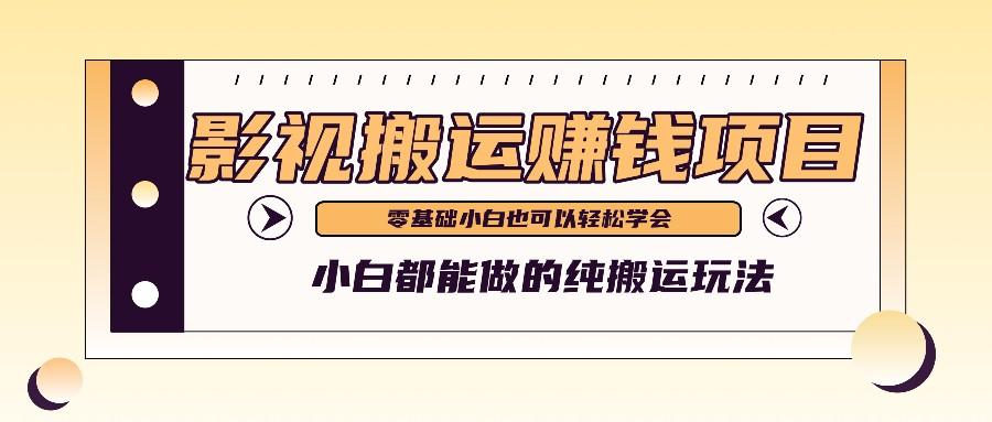 手把手教你操作影视搬运项目，小白都能做零基础也能赚钱-腾渊论坛