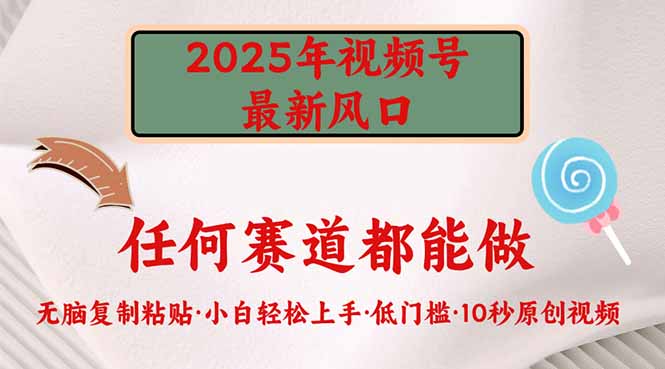 2025年视频号新风口，低门槛只需要无脑执行-腾渊网创