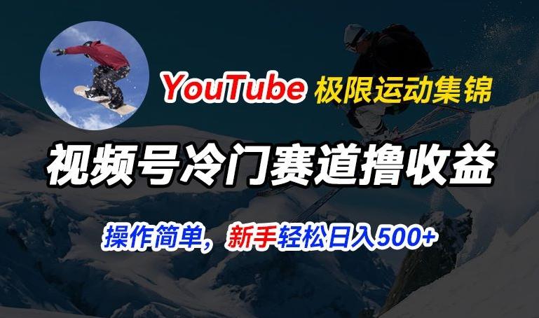 视频号冷门赛道撸收益，YouTube搬运极限运动集锦，暴力起号，操作简单流量高，轻松日入5张【揭秘】-腾渊网创