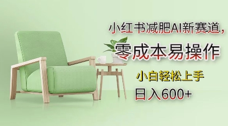 小红书减肥AI新赛道，零成本易操作，日入多张，小白轻松上手【揭秘】-腾渊网创