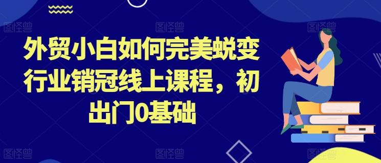 外贸小白如何完美蜕变行业销冠线上课程，初出门0基础-腾渊网创
