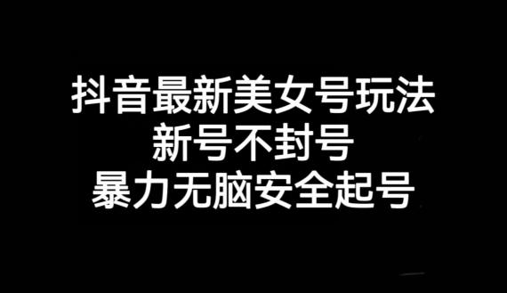 抖音最新美女号玩法，新号不封号，暴力无脑安全起号【揭秘】-腾渊论坛