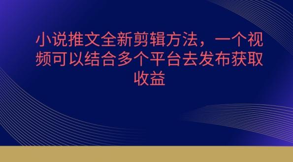 小说推文全新剪辑方法，一个视频可以结合多个平台去发布获取【揭秘】-腾渊论坛