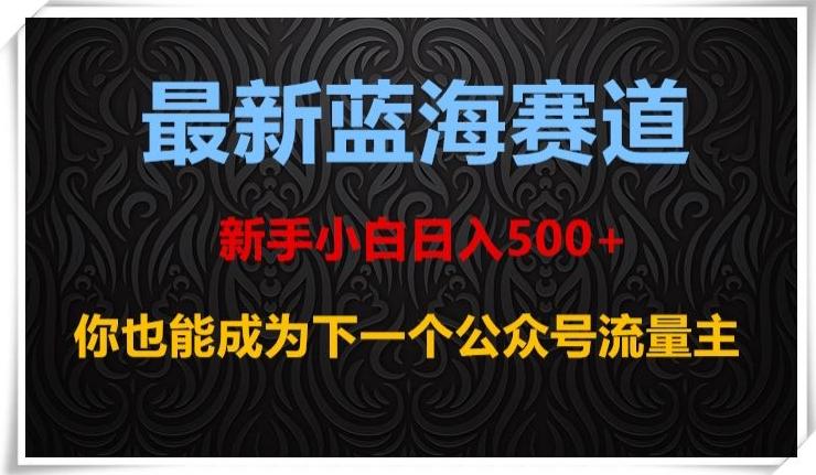 最新蓝海赛道，新手小白日入500+，你也能成为下一个公众号流量主【揭秘】-腾渊论坛