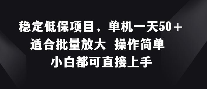 稳定低保项目，单机一天50+适合批量放大 操作简单 小白都可直接上手【揭秘】-腾渊论坛