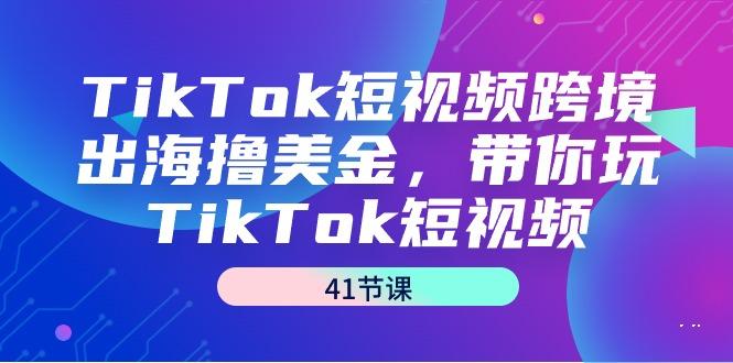 TikTok短视频跨境出海撸美金，带你玩TikTok短视频(41节课)-腾渊网创