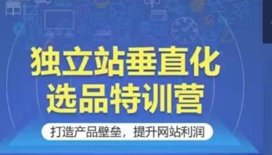 独立站垂直化选品特训营，打造产品壁垒，提升网站利润-腾渊论坛