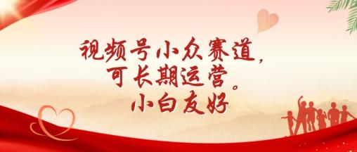 视频号小众赛道，可长期运营，小白友好【揭秘】-腾渊网创