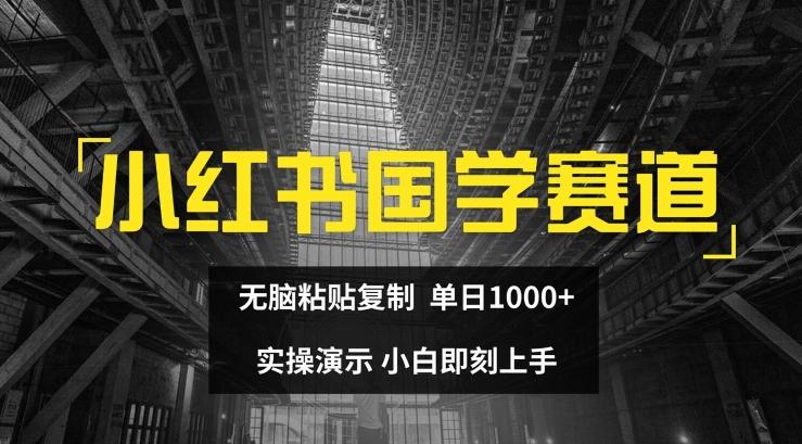 小红书国学赛道，无脑粘贴复制，单日1K，实操演示，小白即刻上手【揭秘】-腾渊论坛