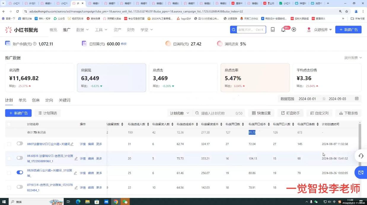 李老师·小红书运营投流，0基础实战教学-腾渊网创
