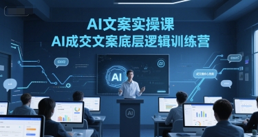 AI文案实操课，AI成交文案底层逻辑训练营-腾渊网创