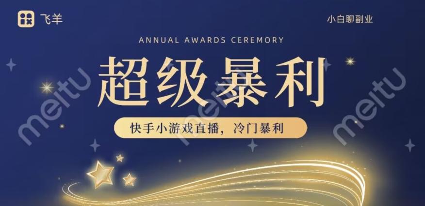 快手官方暴利冷门小游戏无人直播，小白一台电脑即可操作，轻松月入10w+-腾渊论坛